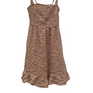 NWT Abercrombie & Fitch Floral Mini Smocked Adjustable Straps Sundress‎ Size XS